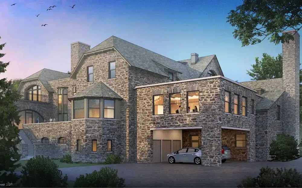 Exterior, expanded dining room (alternative)