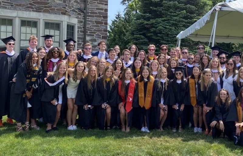 CDE's traditional reception after graduation for seniors and their families.